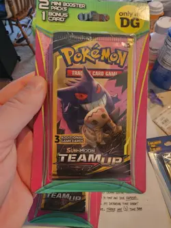 Pokemon ** TEAM UP **2021 Dollar General TWO 3 card packs **SEALED & MINT** - Image 1