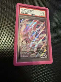 Pokemon TCG Sylveon VMAX Evolving Skies Ultra Rare Card 075/203 PSA10 - Image 1