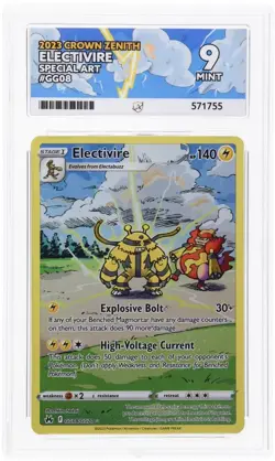 Pokemon TCG Electivire Crown Zenith Holo Card GG08/GG70 Full Art - Ace 9 - Image 1