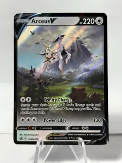 Pokemon Card TCG - Arceus V SWSH204 Sword & Shield Black Star Promo Near Mint - Image 1