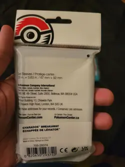 Pokemon Center Official Card Sleeves TCG Gyarados Breakaway x65 - Image 2