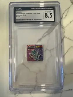 1998 Pokemon Final GB Pocket Cards Nintendo Gyarados #130 Prism CGC 8.5 Pop 2 - Image 1