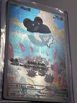 Pokemon Marill TCG Card 204/193 Paldea Evolved Illustration Rare Holo - Image 2
