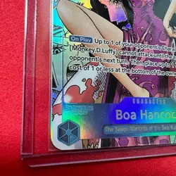 ONE PIECE Card Boa Hancock OP07-051 Comic Parallel Manga Alt Art English - Image 3