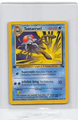 TENTACRUEL 44/62 - 1ST EDITION - Fossil Set - VINTAGE WOTC Pokemon Card - NM - Image 1