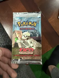 Vintage Pokemon Neo Discovery Booster Pack - OPENED EMPTY - No Cards - Image 1
