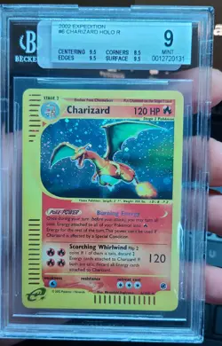 Expedition Base Set Charizard Holo Pokemon Card Holo BGS 9 - Image 1