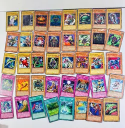 Vintage 1996 Yu-Gi-Oh 200+ card lot Commons ETC - Image 1