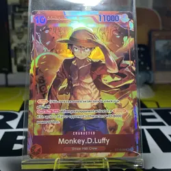 Sealed Promo One Piece CARD Treasure Booster Monkey.D.Luffy ST10-006 SR NEW - Image 1