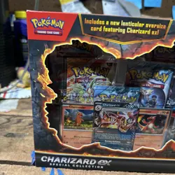 Pokemon Charizard ex Special Collection Journey Together Promo Card Box Damaged - Image 5