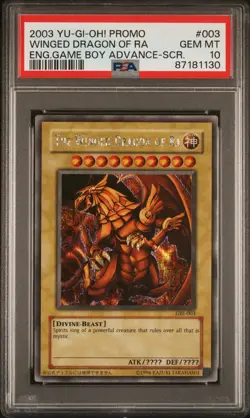 2003 YU-GI-OH! Egyptian God Cards SCR GBI-001 002 003 - Sequential PSA 10 Set - Image 5