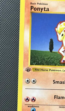 Ponyta - 1ST EDITION - SHADOWLESS - 1999 BASE SET card # 60/102 - LP🔥🔥 - Image 2