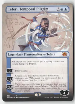 MTG - Teferi, Temporal Pilgrim (Borderless) M The Brothers' War 293 LP-NM - Image 1