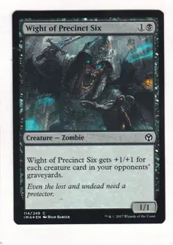 Magic: MTG: Iconic Masters: Foil: Wight of Precinct Six - Image 1