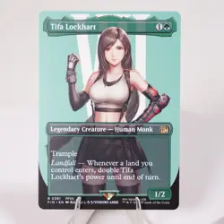 Tifa Lockhart Borderless 391 Final Fantasy FIN MTG NM Regular See Video - Image 1