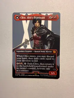 Clive, Ifrit's Dominant (#385 Borderless) - MTG FINAL FANTASY (FIN) NM - Image 1