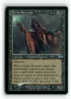 Grim Servant 409 Retro Frame Foil Modern Horizons 3 MH3 MTG Magic - Image 1