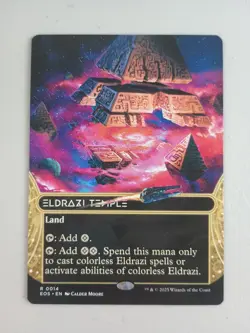 Magic The Gathering Eldrazi Temple Borderless 0014 EOS NM MTG - Image 1