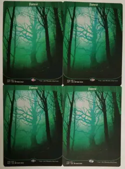 Mtg Land Forest Full Art X4 - Image 1