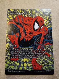 Arachnogenesis - #31 (Borderless) Spider Man Regular - Mtg - Image 1