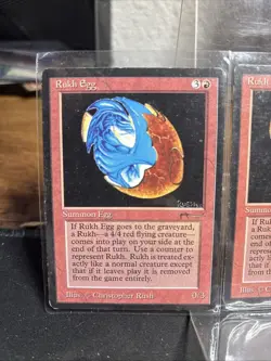 ***Rukh Egg Dark*** MTG Arabian Nights Magic Kid Icarus L O T Of 3 - Image 2