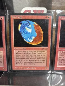 ***Rukh Egg Dark*** MTG Arabian Nights Magic Kid Icarus L O T Of 3 - Image 3