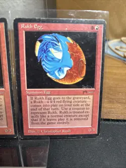 ***Rukh Egg Dark*** MTG Arabian Nights Magic Kid Icarus L O T Of 3 - Image 4