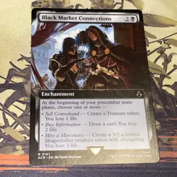 Black Market Connections X1 Mtg Assassin’s Creed Nm Extended Art - Image 1