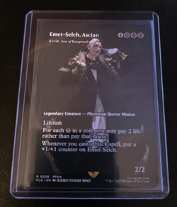 MTG Emet-Selch, Ascian - K'rrik, Son of Yawgmoth 0036 FCA FFXIV Showcase NM - Image 1