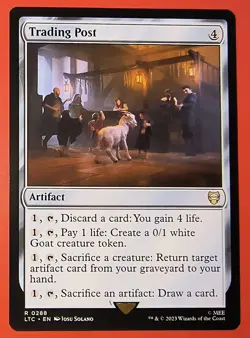 MTG, MAGIC: TRADING POST , COMMANDER, LTC UNPLAYED RARE #0288 - Image 1