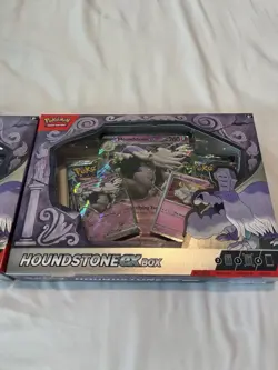 2 New & Sealed Pokemon Houndstone Ex Box 4 booster card packs 3 foil TCG code - Image 3