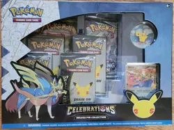 Pokemon TCG: Celebrations Deluxe Pin Collection Sealed Box Zacian LV X - Image 2