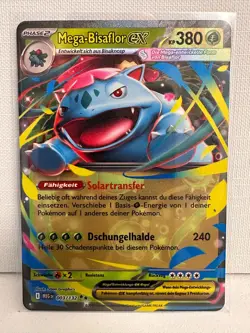 MEG DE 003/132 Mega Bisaflor ex Mega-Entwicklung Pokemon Karte Deutsch NM - Image 1