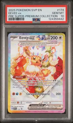 2025 POKEMON SVP EN-SV BLACK STAR PROMO #174 EEVEE EX PSA 10 - Image 1