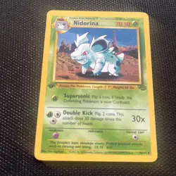 Nidorina 40/64 1st Edition Near Mint Jungle Set Uncommon Pokemon NM - Image 1