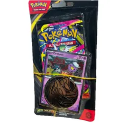 2pack Pokemon Mega Evolution Factory Sealed Blister Booster Pack Drifblim w/coin - Image 1