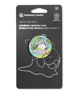 Pokemon Center 2025 Goomy Pokemon Monthly Pins Habitat Pin (4 of 12) *In Hand* - Image 1