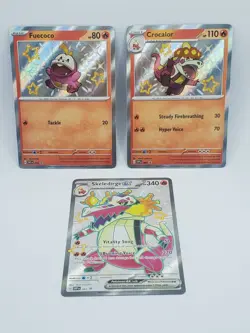 Shiny Skeledirge - Crocalor - Fuecoco - SVP 079 080 081 - Pokemon TCG Promo - Image 1