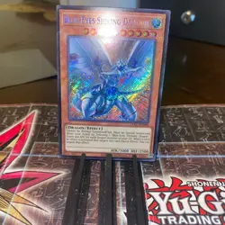 Yugioh!Blue-Eyes Shining Dragon LCKC-EN008 Ultra Rare - Image 1