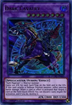 Yugioh! LP Dark Cavalry - DUPO-EN002 - Ultra Rare - 1st Edition Lightly Played, - Image 1