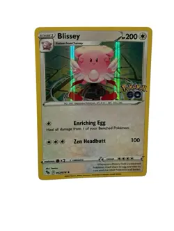 Blissey 052/078 Pokemon GO Holo TCG Mint Condition 2022 HP 200 Trading Card - Image 1