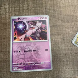 Pokemon Mewtwo Reverse Holo Card 59/142 Stellar Crown SV - Image 1