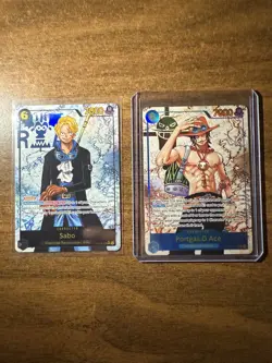 One Piece Card Game Portgas D. Ace/sabo Carrying On His Will OP13-PARALLEL 119 - Image 1