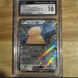 Snorlax EX Japanese Holo CGC 10 Gem Mint Pokemon Card - Image 1