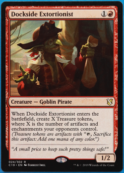 Dockside Extortionist Commander 2019 NM Red Rare MTG CARD (ID# 499115) ABUGames - Image 1