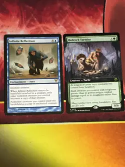 C6486 MTG MAGIC INFINITE REFLECTION 61 BEDROCK TORTOISE 0378 MP RARE - Image 1