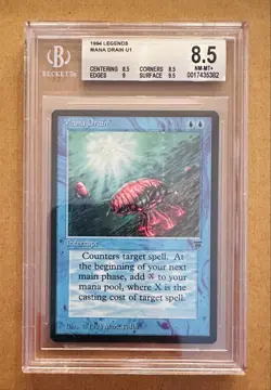 Mana Drain - Legends - MTG - BGS 8.5. NM-MT+. Quad++ - Image 1