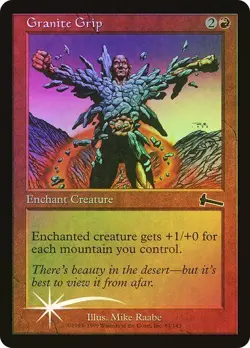 Urza's Legacy MTG FOIL Granite Grip Magic - Image 1
