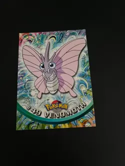 Topps Pokemon Venomoth 49 Series 1 Card Blue Topps Trading Card Vintage - Image 1