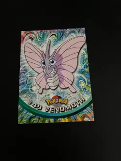 Topps Pokemon Venomoth 49 Series 1 Card Blue Topps Trading Card Vintage - Image 2